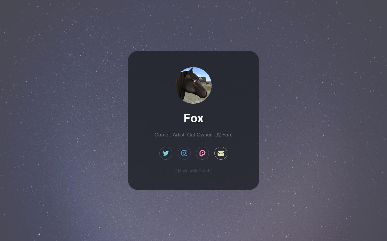 Carrd profile picture for @candor